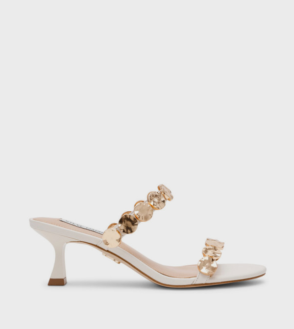 ANNIKA Metal Accent Heeled Sandals