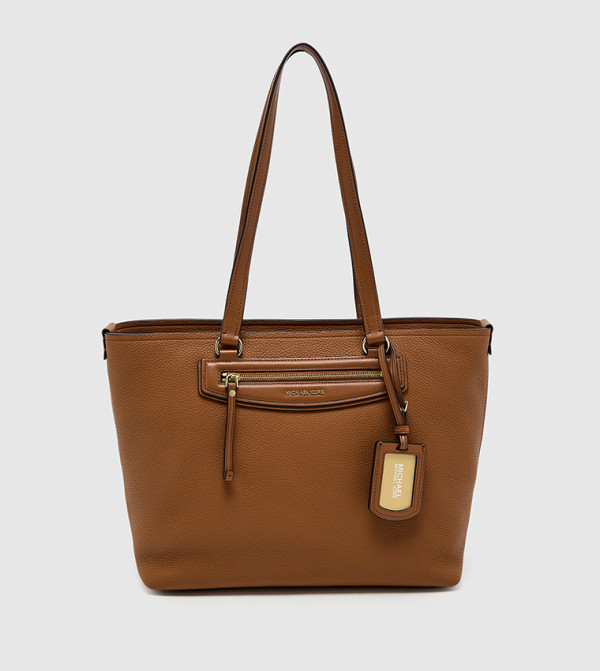 Logo Detail Zip Tote Bag