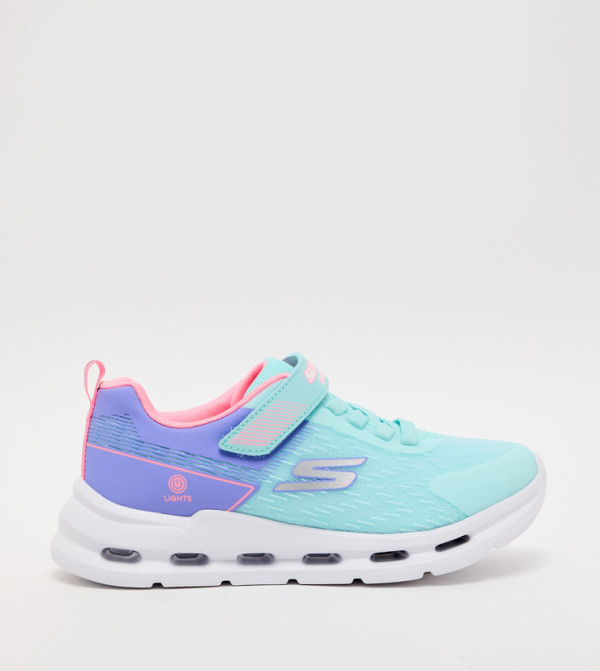 GLIDE-STEP LIGHTS Color Block Velcro Sneakers