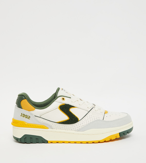 Color Block Lace-Up Sneakers