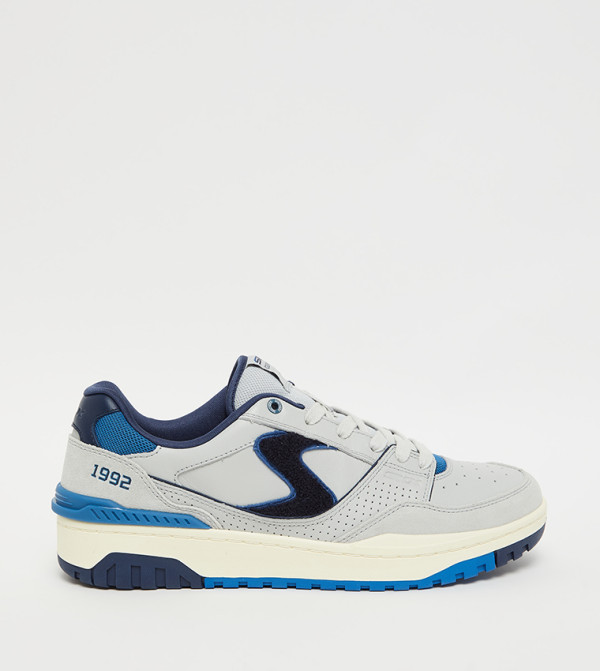 Color Block Lace-Up Sneakers