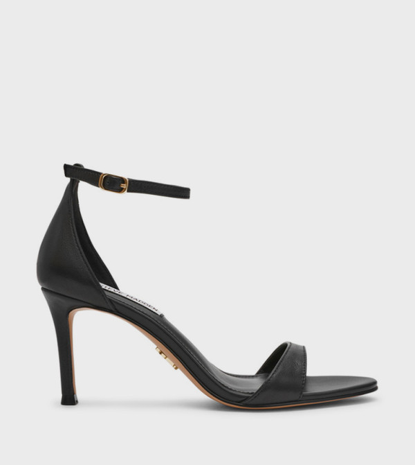 NEVINA Leather Heel Sandals