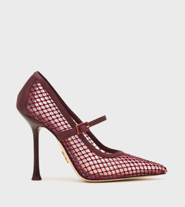STIRRING Mesh Mary Jane Pumps