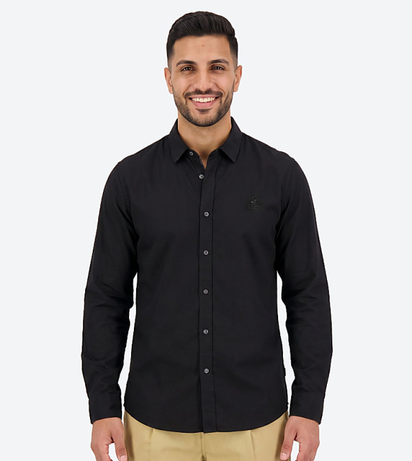 PATTERSON Solid Long Sleeves Woven Shirt