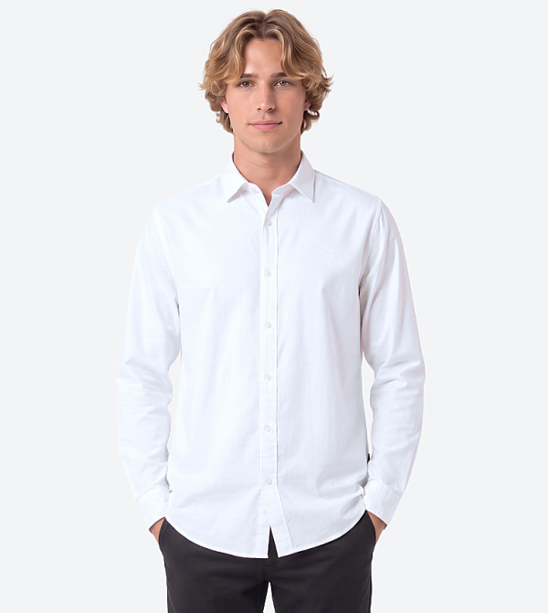 Solid Classic Collar Long Sleeves Shirt
