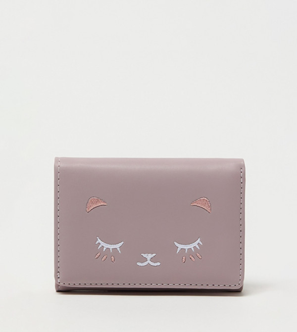 Patterned Flap Wallet