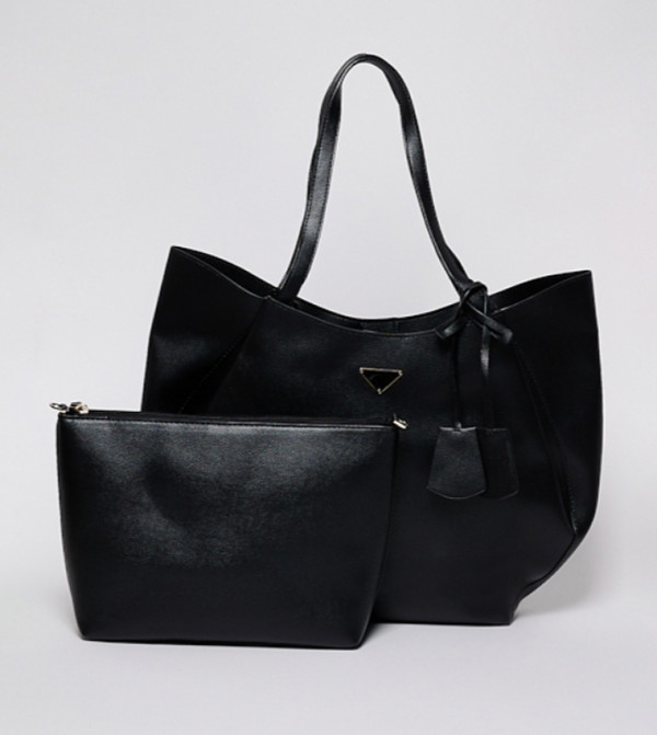Textured Shoulder Bag Set
