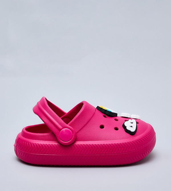 Charm Detail Slingback Clogs