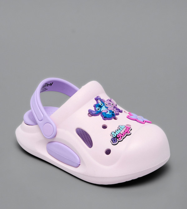 Stitch Charm Slingback Clogs