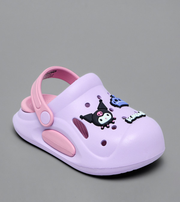 Kuromi Charm Slingback Clogs