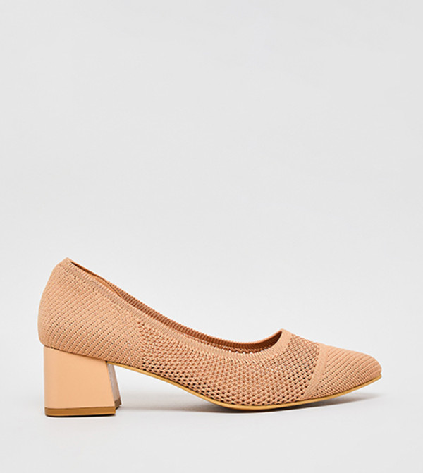 Mesh Heeled Pumps
