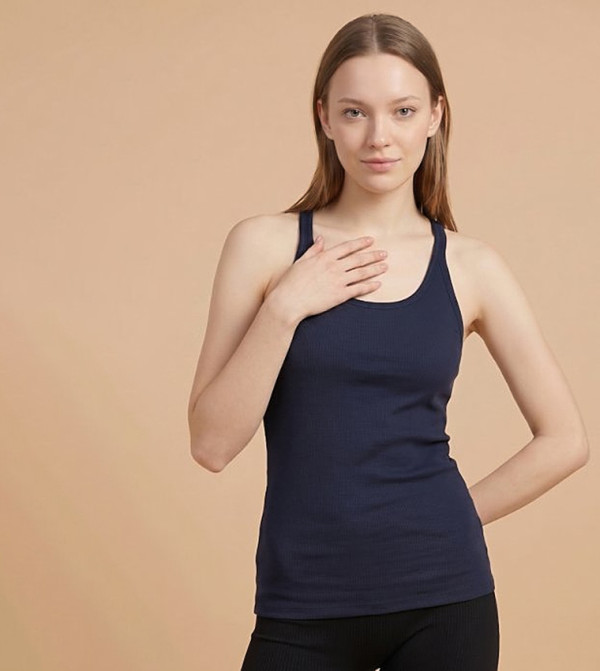 Ribbed Racerback Tank Top