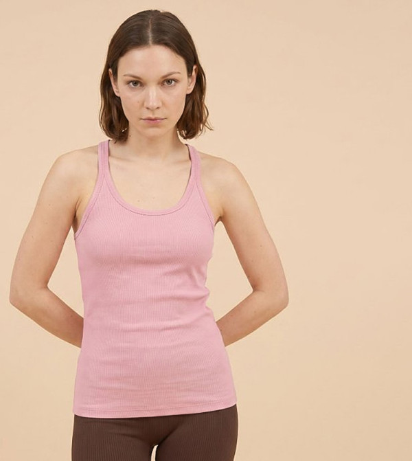 Ribbed Racerback Tank Top