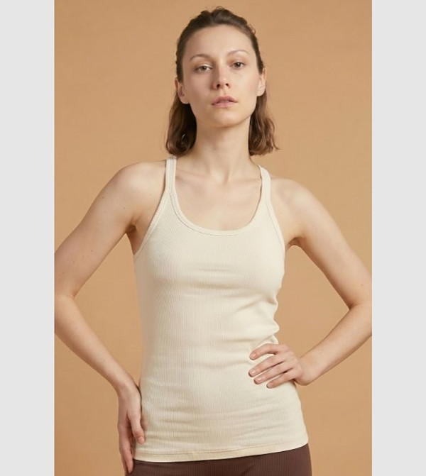 Ribbed Racerback Tank Top