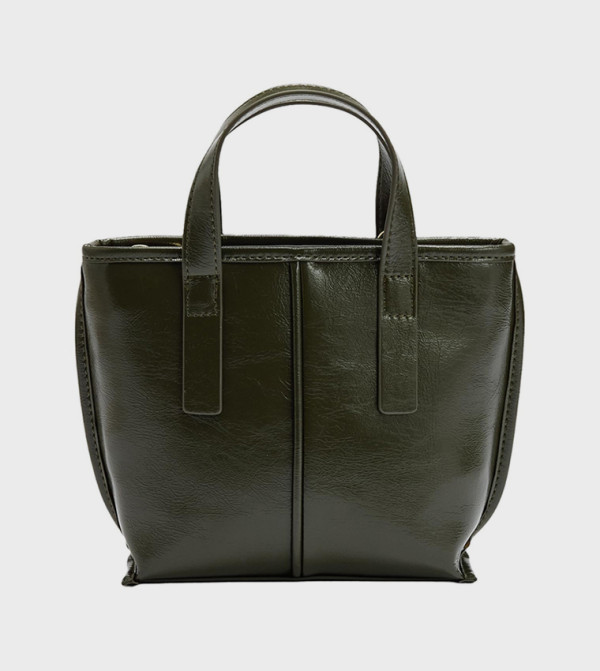 Textured Zippered Tote Bag