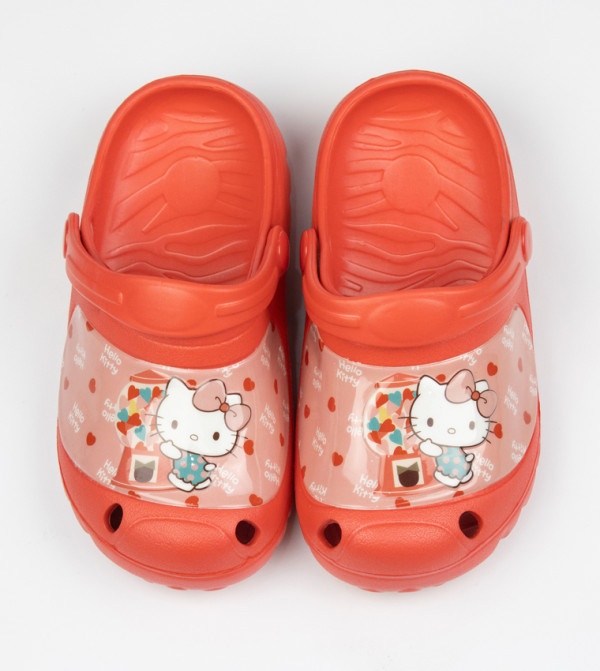 Hello Kitty Printed Slingback Clogs