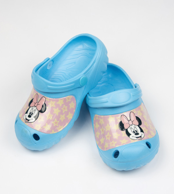 Minnie Mouse Printed Slingback Clogs