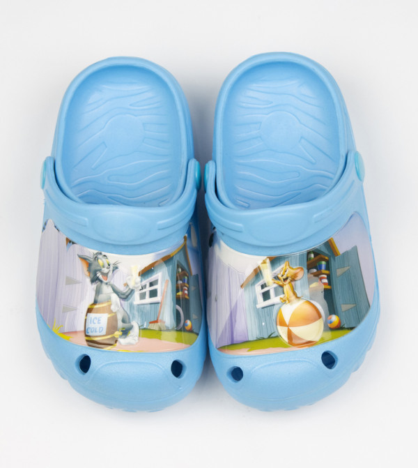 Tom & Jerry Printed Slingback Clogs