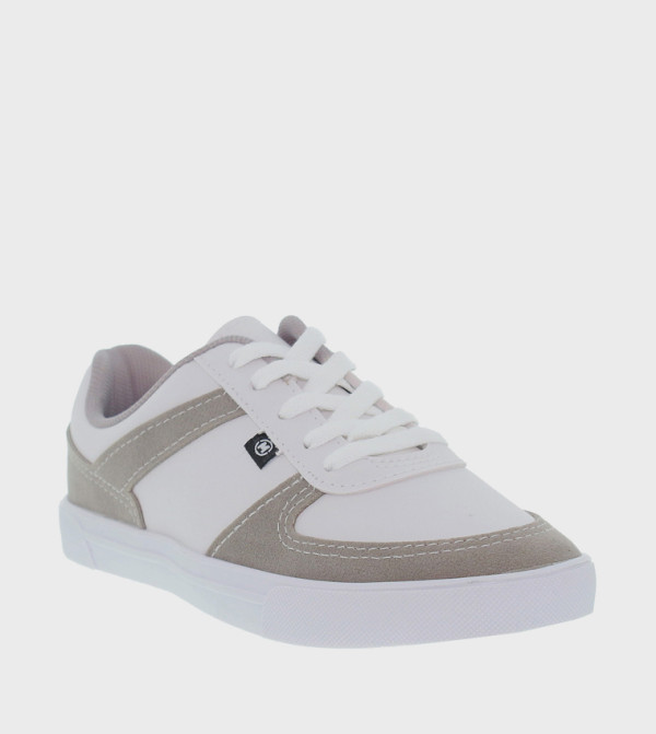 Round Toe Lace-Up Sneakers