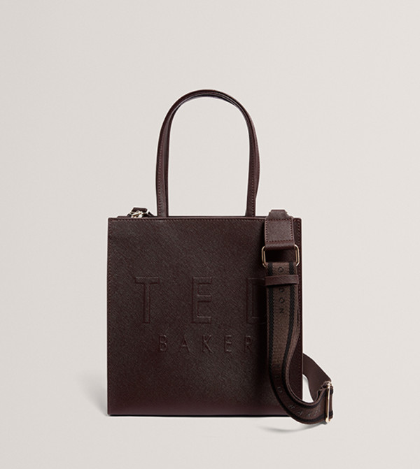 ICONICA Textured Logo Detail Tote Bag