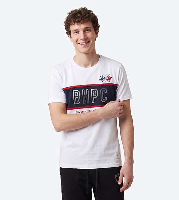 Color Block Logo Detail T-Shirt
