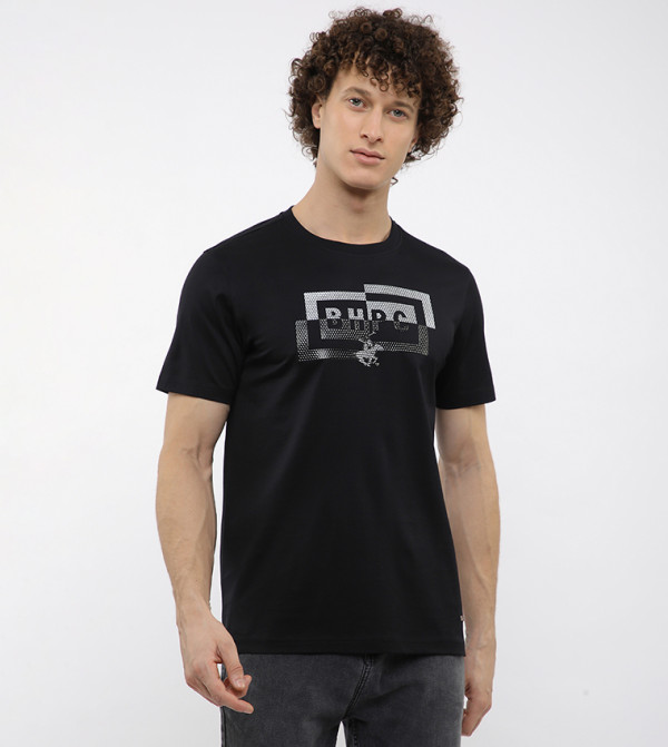 Logo Printed Crew Neck T-Shirt