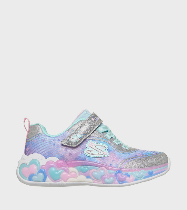 ETERNAL Heart Lights Velcro Closure Sneakers