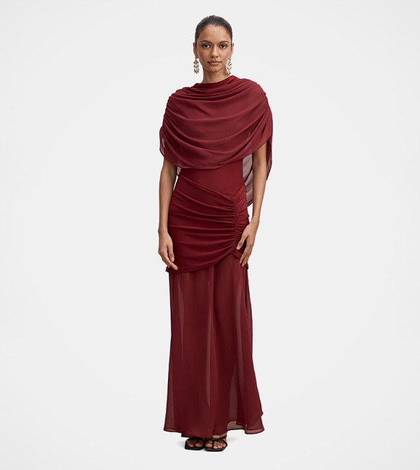 LOLA Petite Cape Maxi Dress