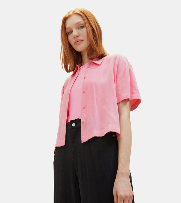 Solid Short Sleeves Shirt