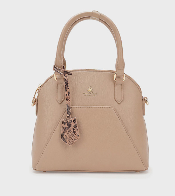 Logo Detail Charmed Satchel Bag