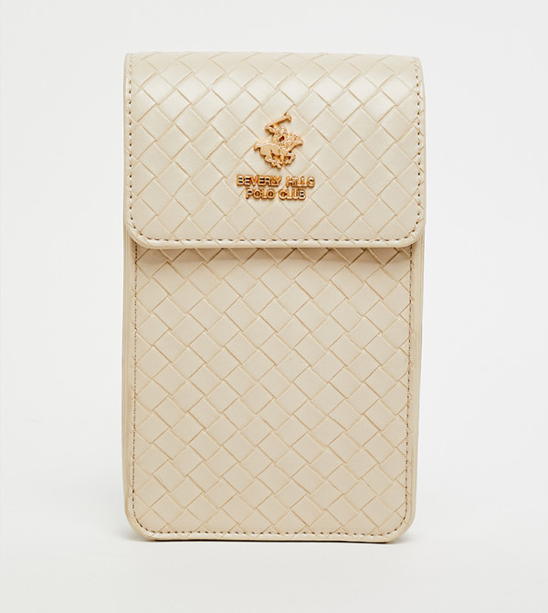 Basket Weave Phone Crossbody Bag