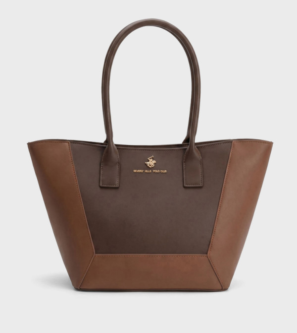 Color Block Tote Bag