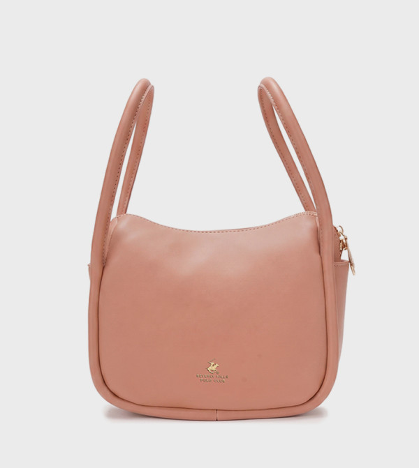 Logo Detail Zippered Satchel Bag