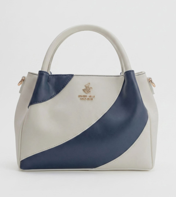 Color Block Satchel Bag