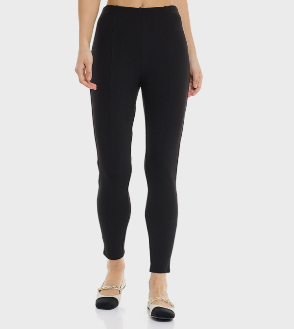 Solid Skinny Fit Pants