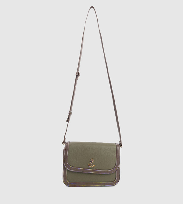 Colorblock Flap Crossbody Bag