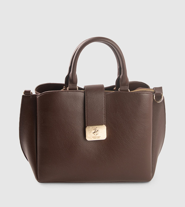 Textured Satchel Bag