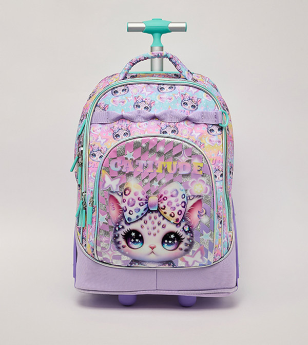 Printed Trolley Backpack