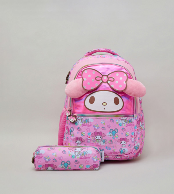 My Melody Print 16" Backpack with Pencil Pouch