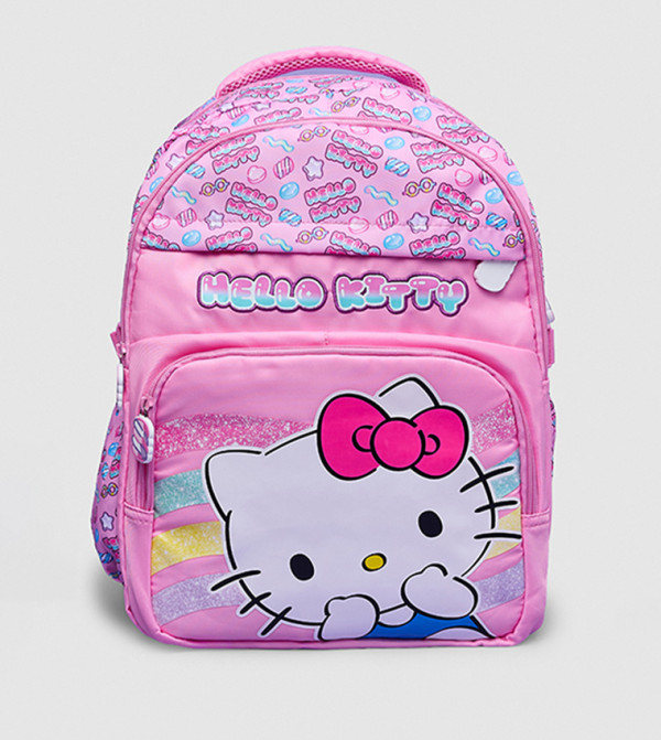 Hello Kitty Print Backpack - 16"