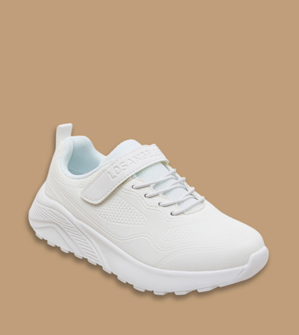 Mesh Detail Velcro Closure School Shoes