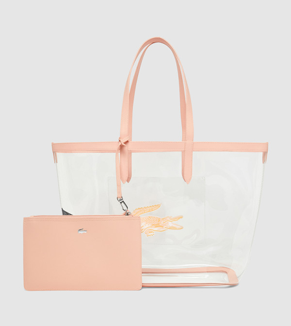 Logo Printed Zip Tote Bag