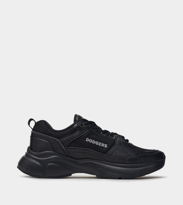 Round Toe Lace-Up Runner Sneakers