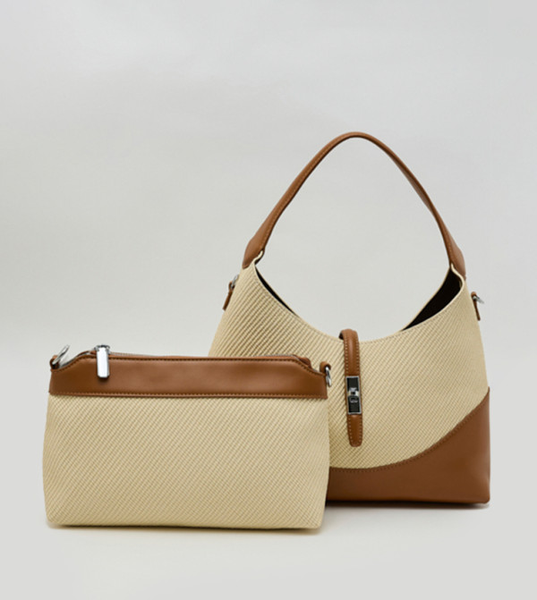Color Block Shoulder Bag Set