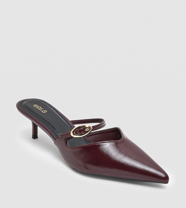 Pointed Toe Mule Pumps
