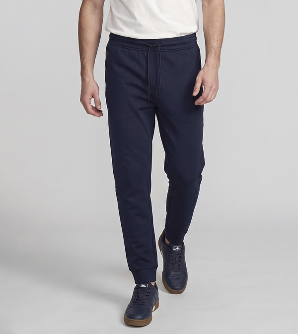 Solid Joggers with Drawstring Waist