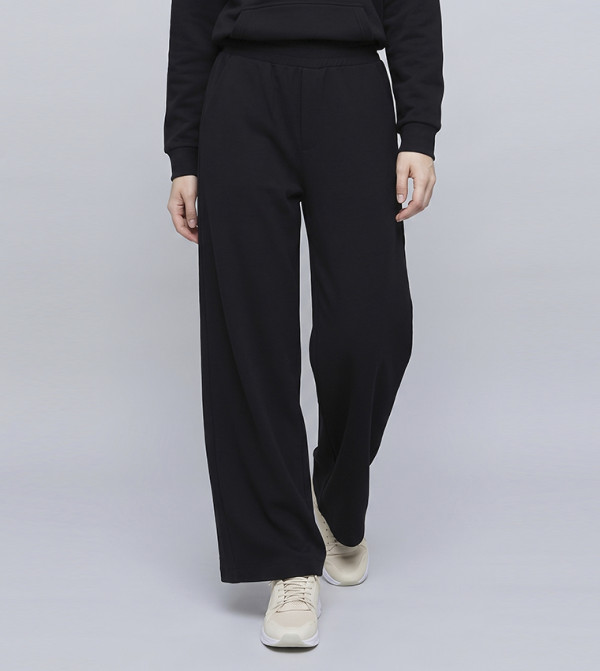 Solid Sweatpants with Elastic Waist