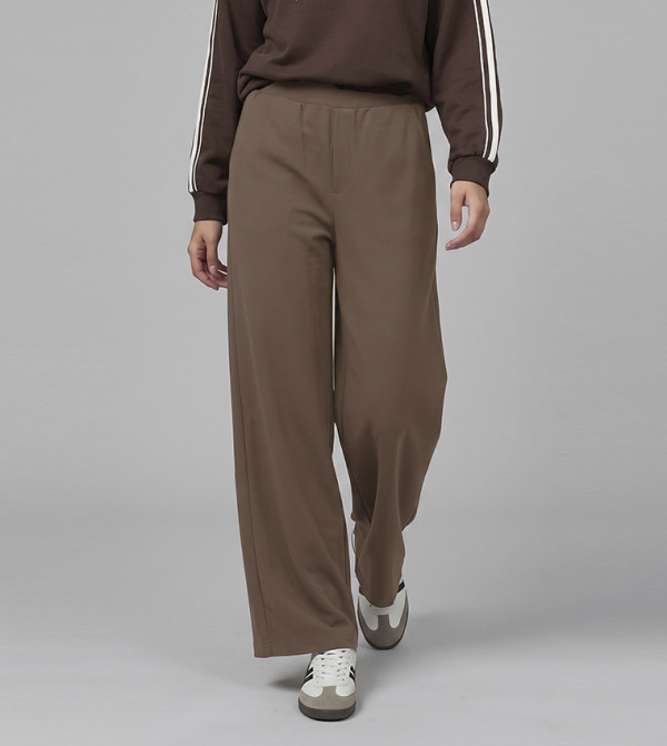 Solid Sweatpants with Elastic Waist