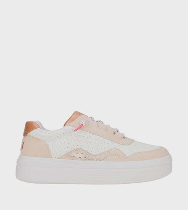 HUDSON Perforated Lace Up Sneakers