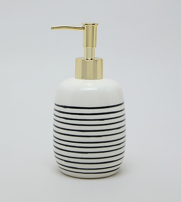 Striped Soap Dispenser